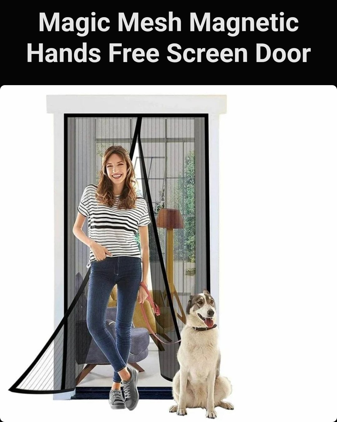 MAGIC MECH MAGNETIC HANDSFREE SCREEN DOOR