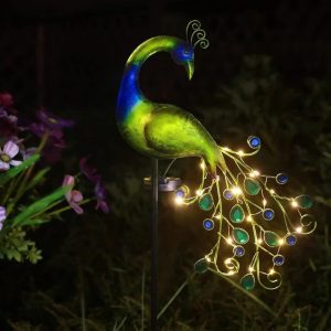 Solar Peacock Garden Decor