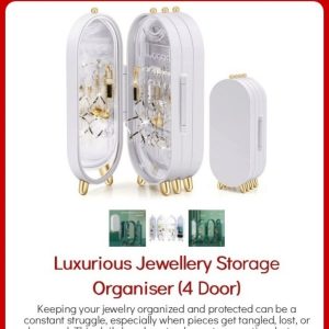LUXURIOUS JEWELRY STORAGE ORGANIZER (4DOOR)