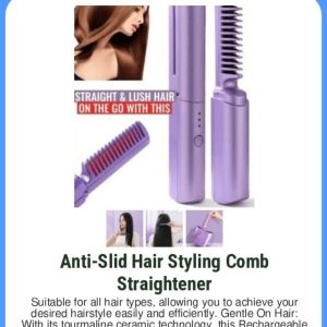 ANTI- SLID STYLING COMB STRAIGHT ENER
