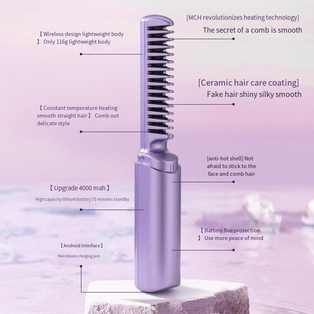 ANTI- SLID STYLING COMB STRAIGHT ENER - Image 3