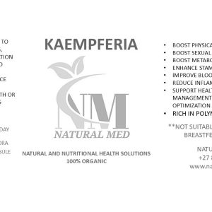 Kaempferia
30 CAPSULES