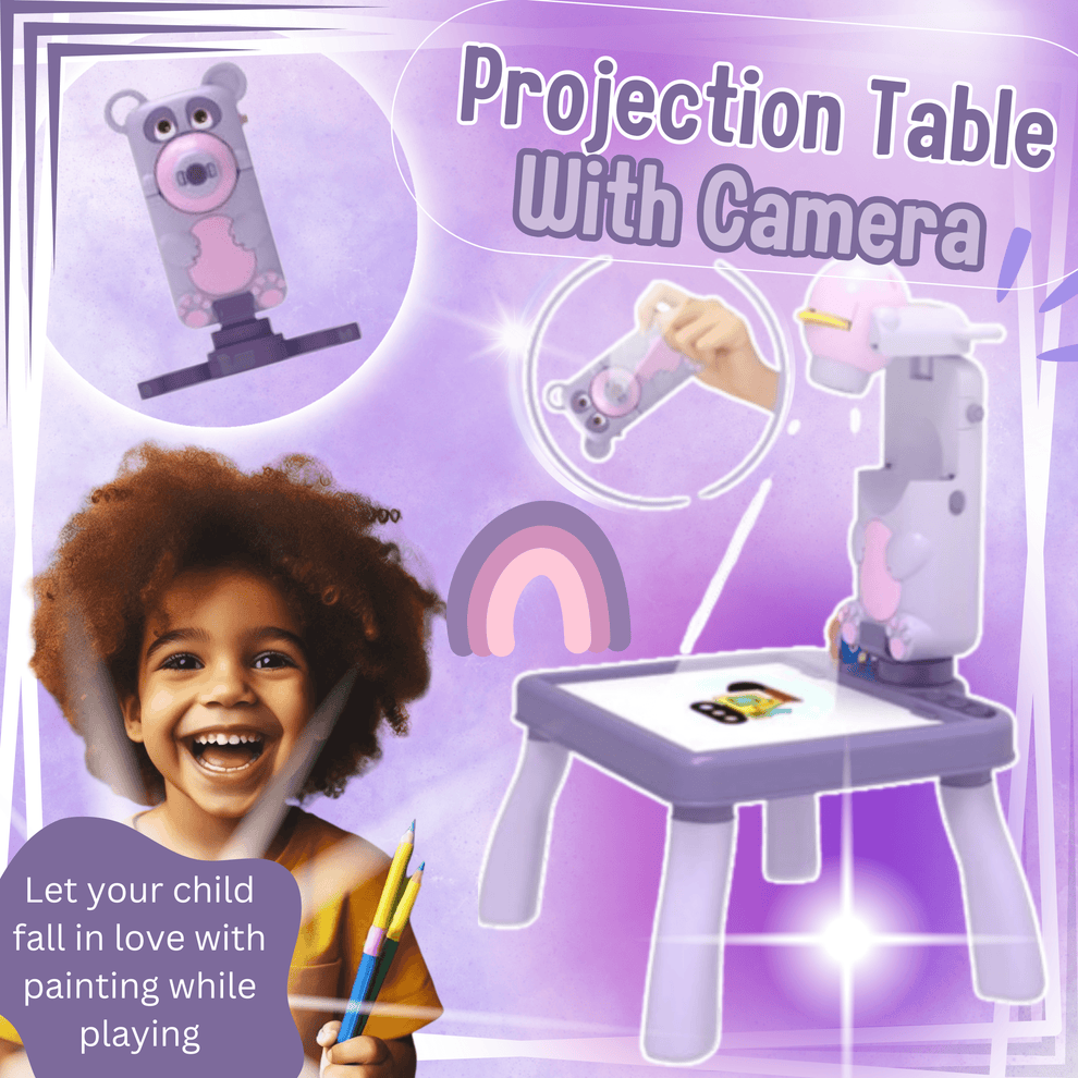 3in1 Projection Painting Table With Camera - Image 3