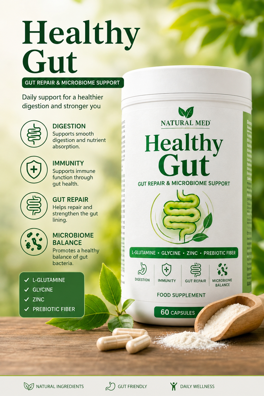 HEALTHY GUT
60 Caps